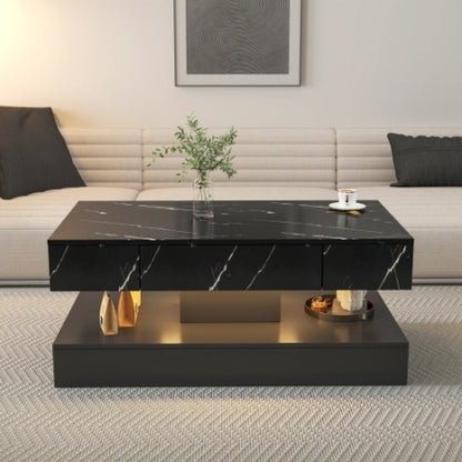 Sleek Coffee Table w/LED Lights