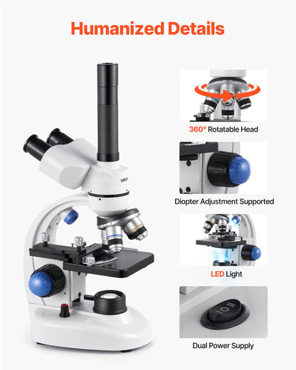Professional Trinocular Microscope Kit