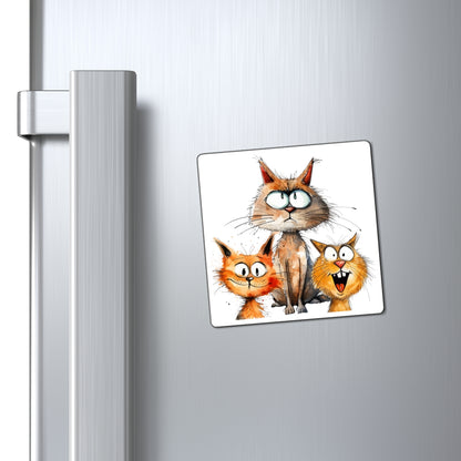 3 Funny Cats Magnet