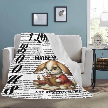 I Love Books Bunny Cozie Hugs Blanket - Shop Jobie