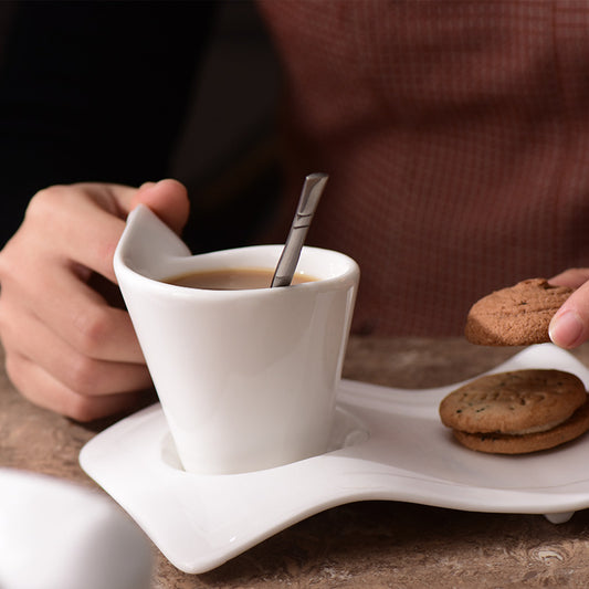 Wave Coffee Cup And Saucer