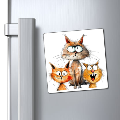 3 Funny Cats Magnet