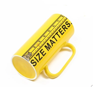Size Matters Ruler Ceramic Mug