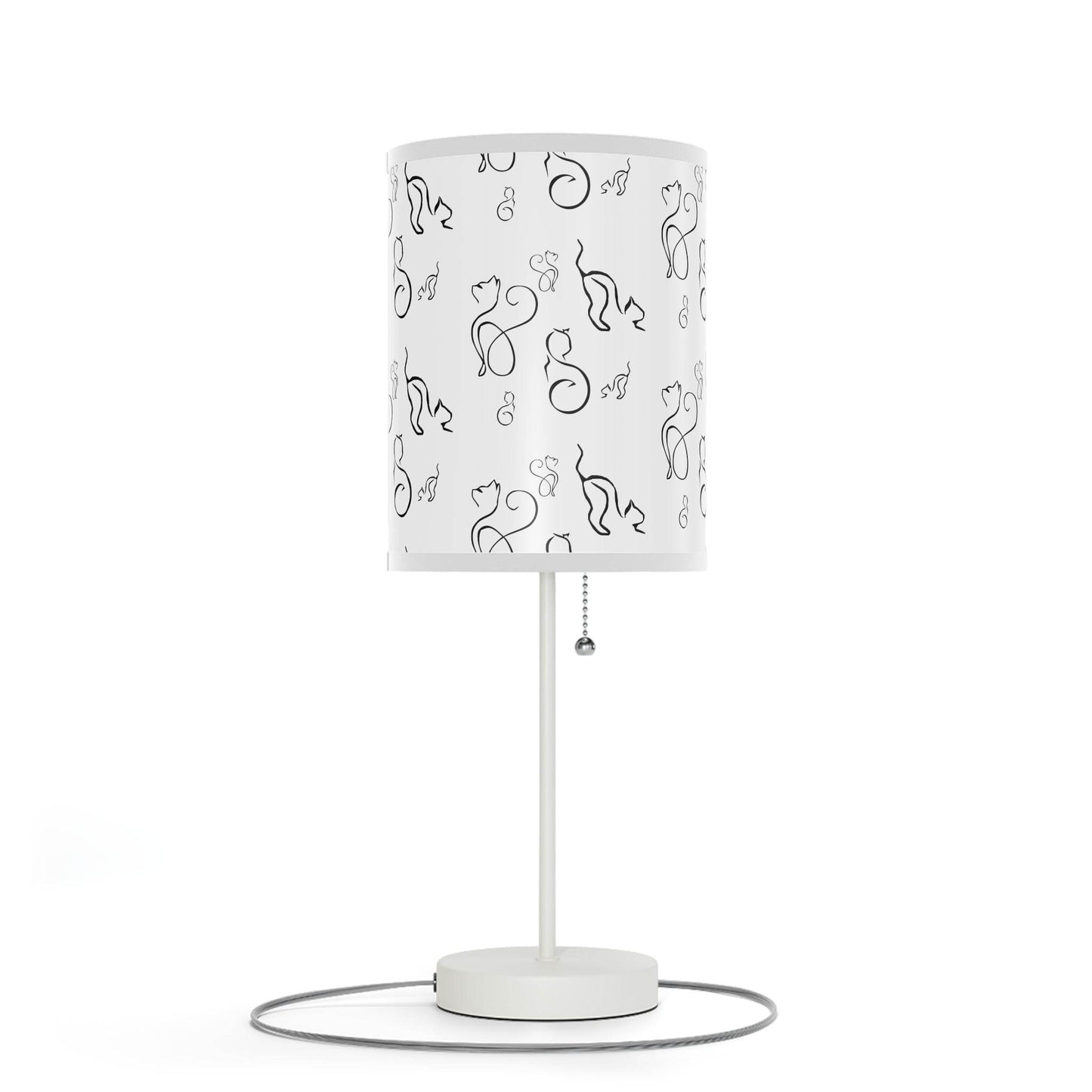 Stylish Desk Lamp - Modern Black and White Cats Design - Shop Jobie