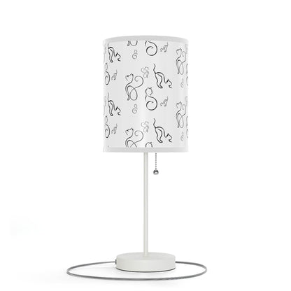 Stylish Desk Lamp - Modern Black and White Cats Design - Shop Jobie