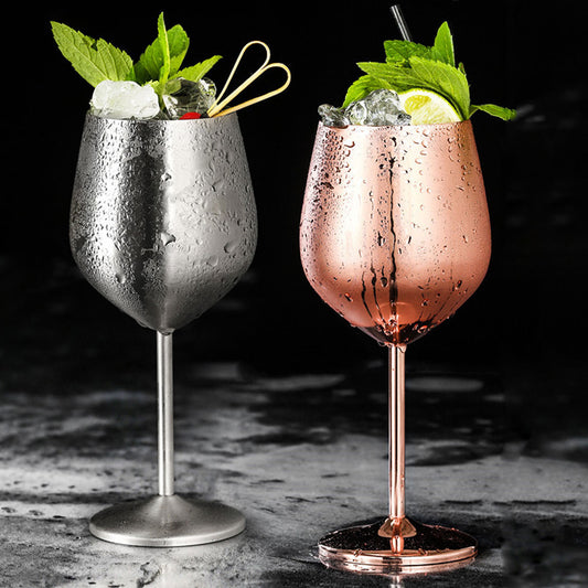 Elevate Your Sip Game - Stainless Steel Wine Goblet