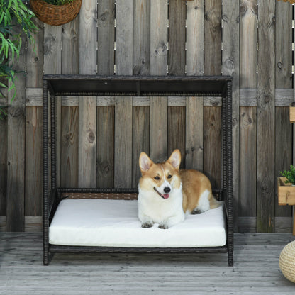 Wicker Raised Rattan Puppy & Kitty Lounger