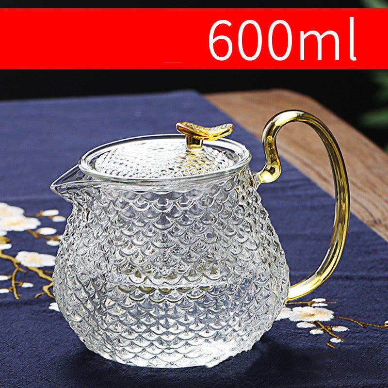 Thickened Glass Bubble Teapot