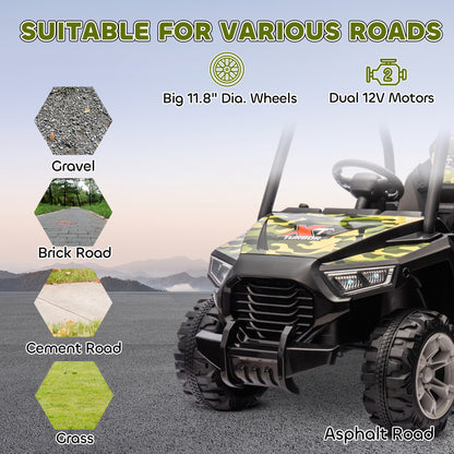 Camo-Style 12V Electric Off-Road 4 x 4