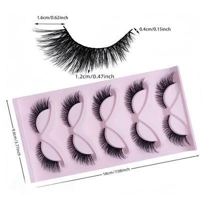 15-Pairs Cat Eye 3D Natural False Lashes