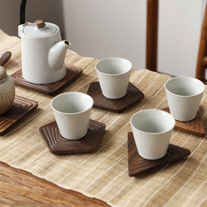 Black Walnut Solid Wood Tea Coaster