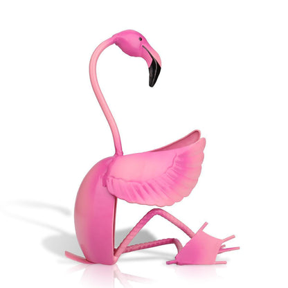 Flamingo Wrought Iron Wine Rack