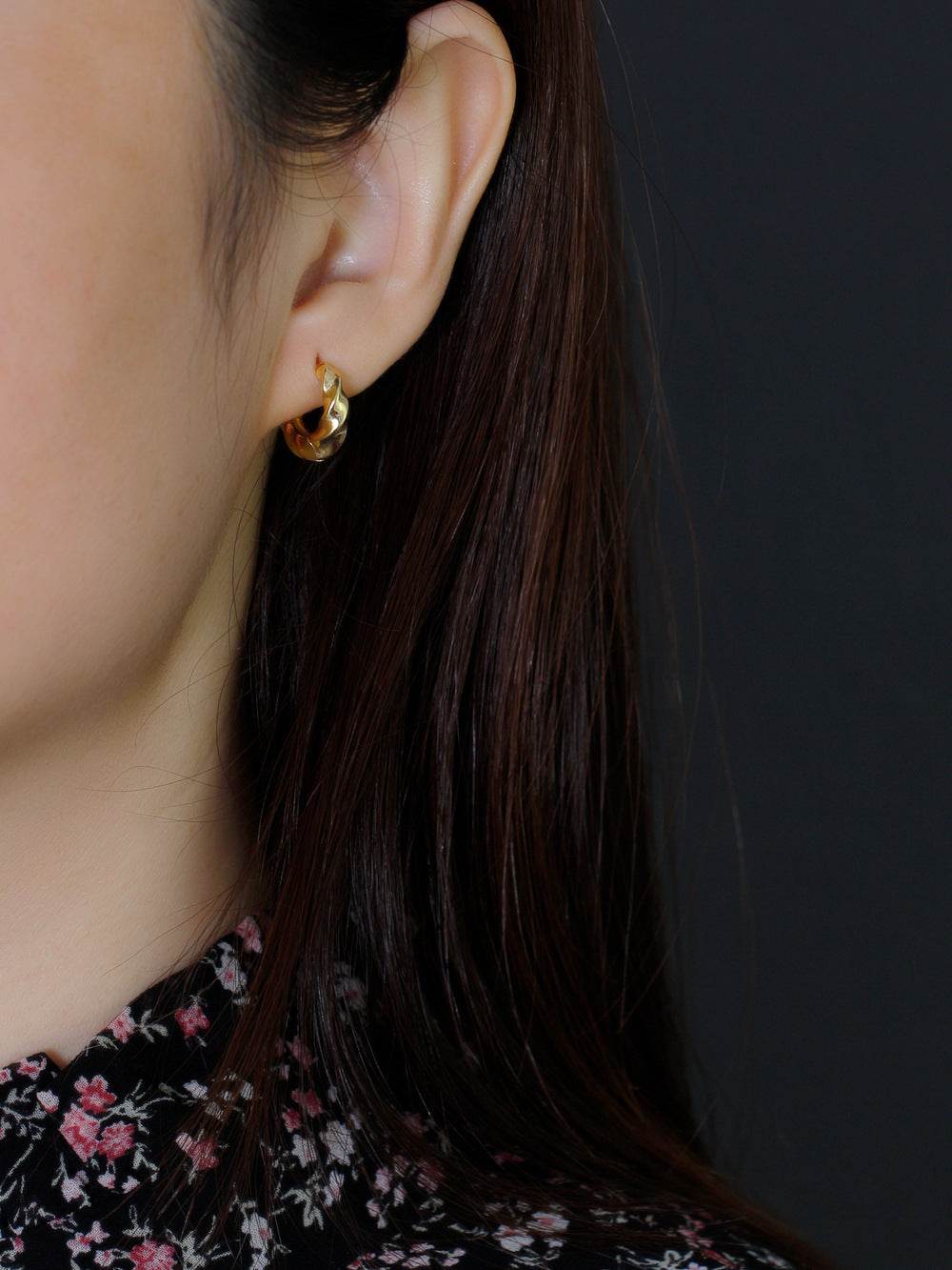 Golden Circle Twisted S925 Earrings - Shop Jobie
