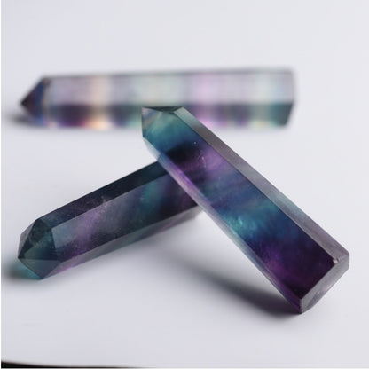 Rainbow Fluorite Prisms