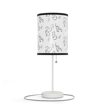 Stylish Desk Lamp - Modern Black and White Cats Design - Shop Jobie