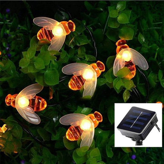 Solar Powered Honey Bee Led String Fairy Lights - Shop Jobie
