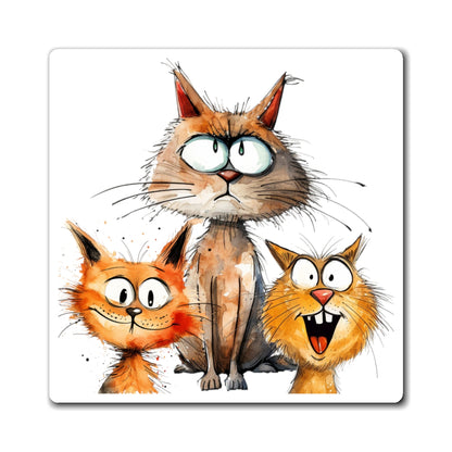 3 Funny Cats Magnet