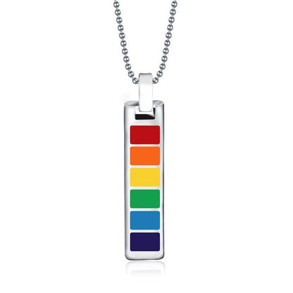 Rainbow Pendant Necklace