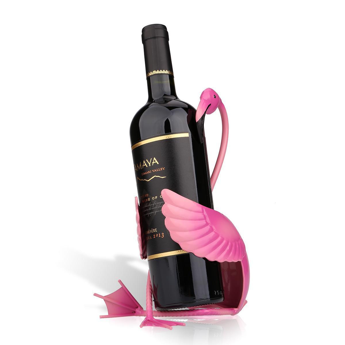 Flamingo Wrought Iron Wine Rack