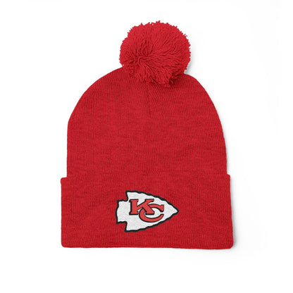 Cozy Embroidered Pom-Pom Knit Cap - Shop Jobie