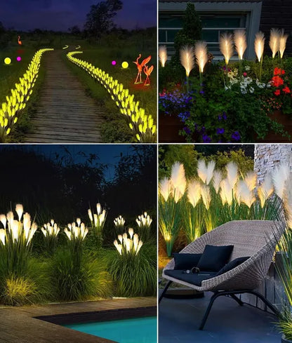 Solar Reed Glowing Garden Lights