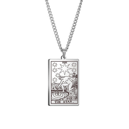 Tarot Stainless Steel Necklace