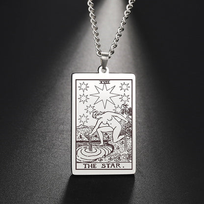 Tarot Stainless Steel Necklace