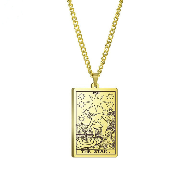 Tarot Stainless Steel Necklace