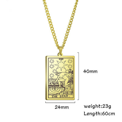 Tarot Stainless Steel Necklace