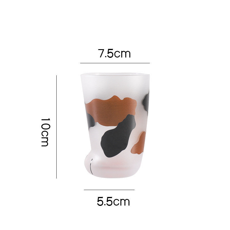 Cartoon Cat Feet Glass