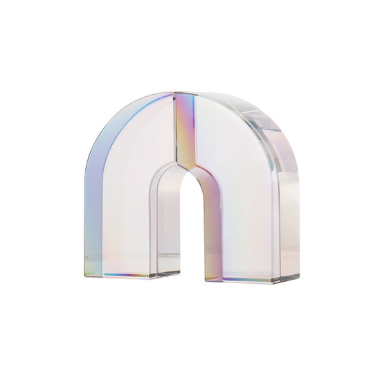 Seven Color Arch Crystal Bookends