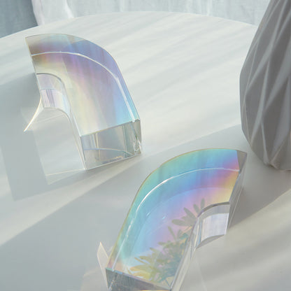 Seven Color Arch Crystal Bookends