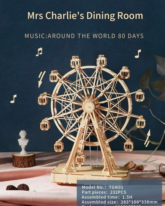 Ruotai Ruoke Wooden Ferris Wheel Music Box