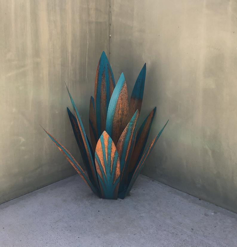 Metal Art - Rustic Agave Plant Sculpture
