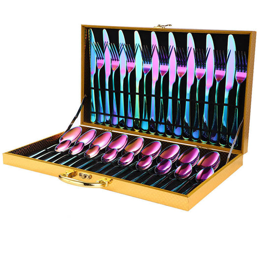 36 Piece Steak Knife, Fork & Spoons Set