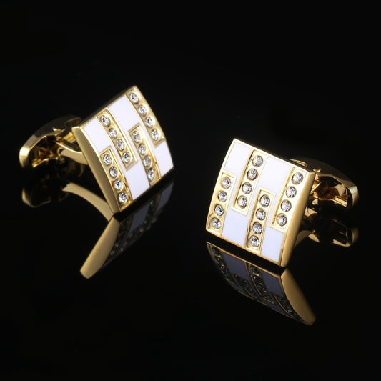 Square Diamond Men's Cufflinks