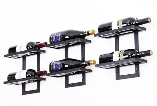 Modern Iron Wall-mounted Wine Holder