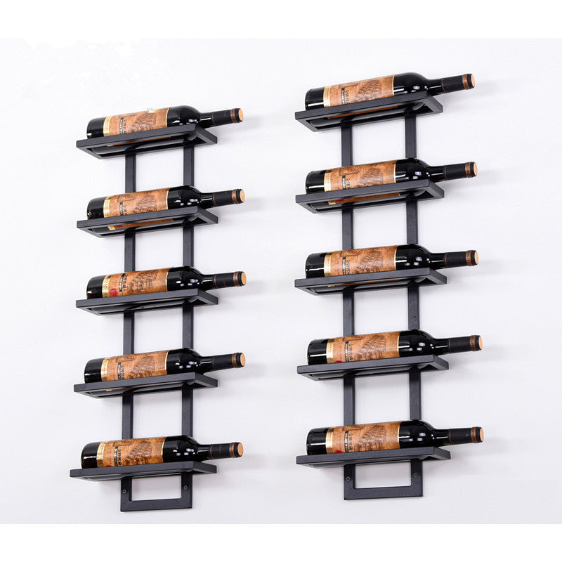 Modern Iron Wall-mounted Wine Holder