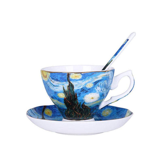 Luxury Van Gogh Cup & Saucer Tea Set - Shop Jobie