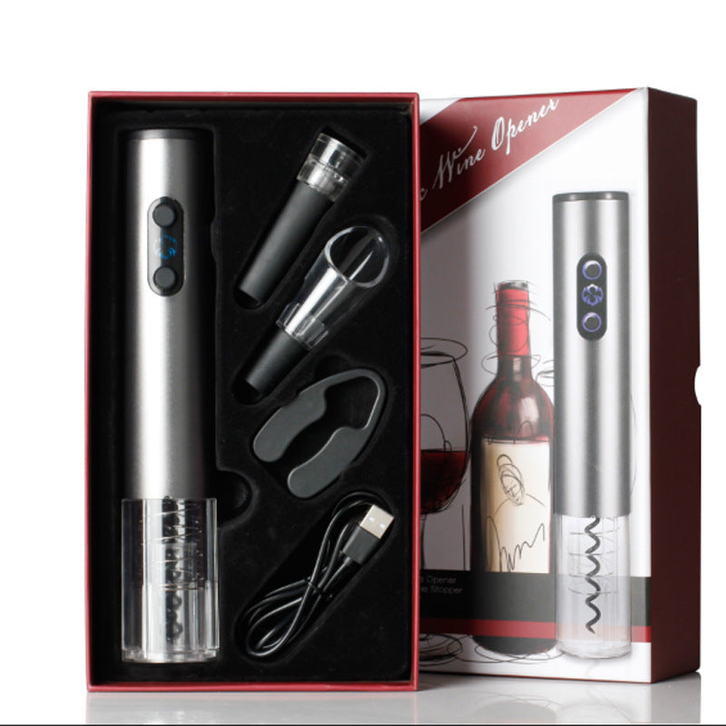 Gift Box Electric Wine Corkscrew Four-Piece Set