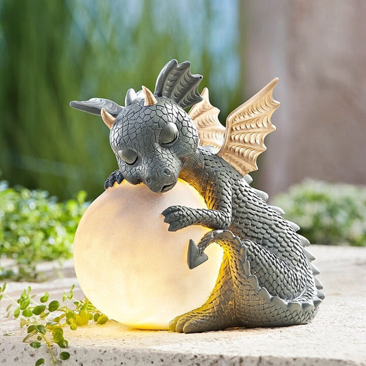 Baby Dragon Garden Statue