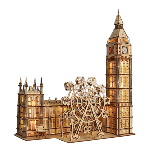 3D Wooden Puzzle - DIY Big Ben Clock