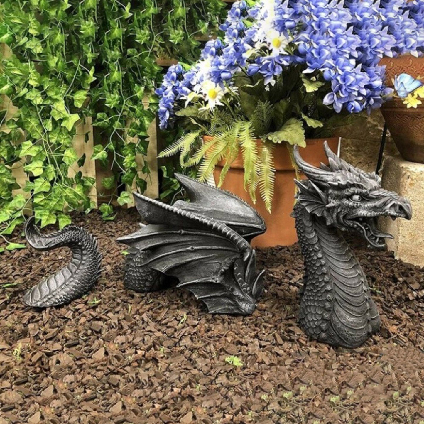 Large Dragon Garden Statue