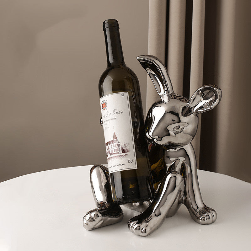 Luxury Cute Rabbit Wine Rack