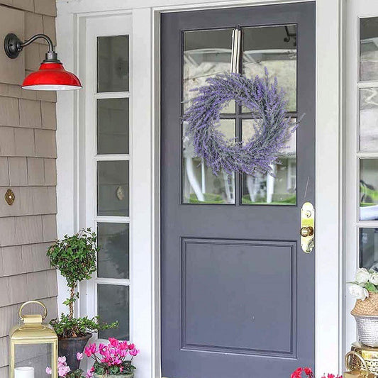 Artificial Lavender Wreath