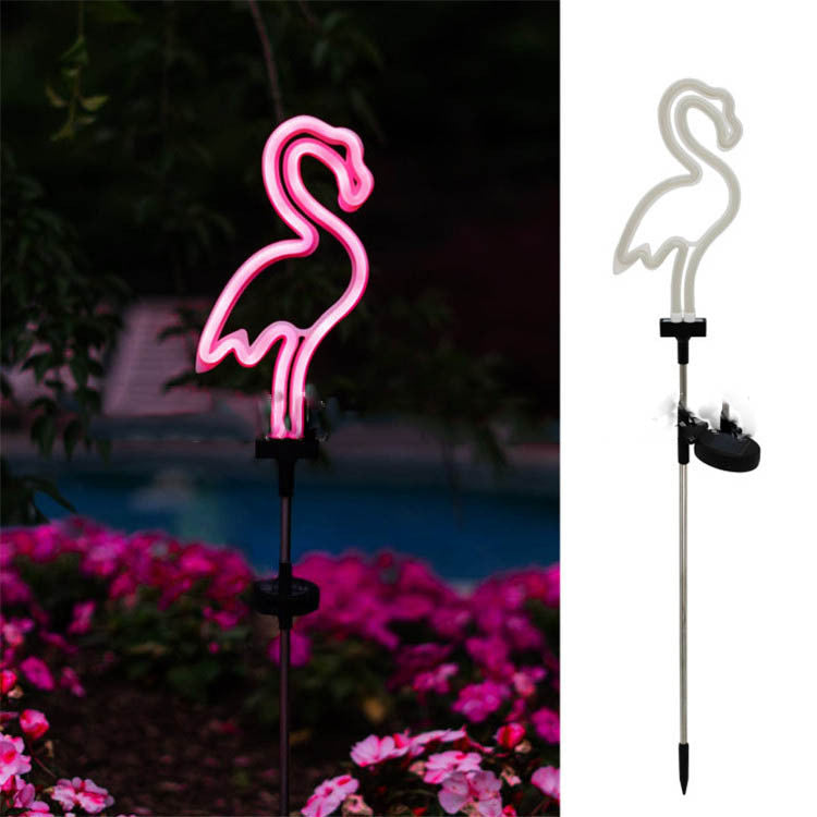 Solar Flamingo Neon Lamp