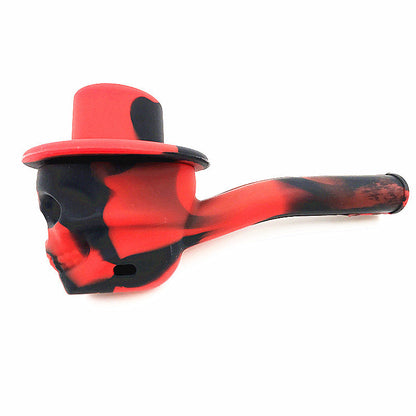 Camouflage Skull Silicone Portable Herb Pipe