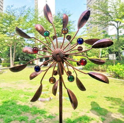 Wind Spinner - Peacock Solar Glass Ball - Shop Jobie