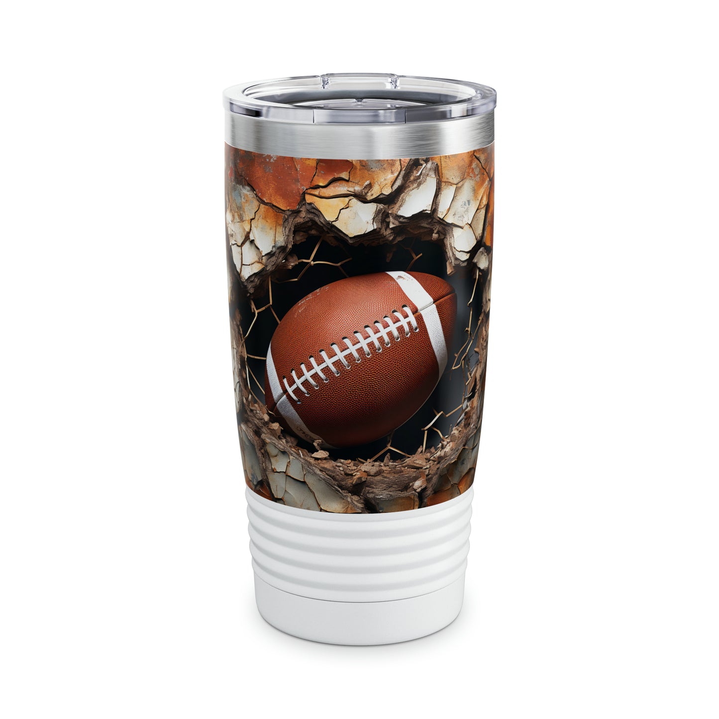 BUSTIN' OUT Football Ringneck Tumbler, 20 oz.