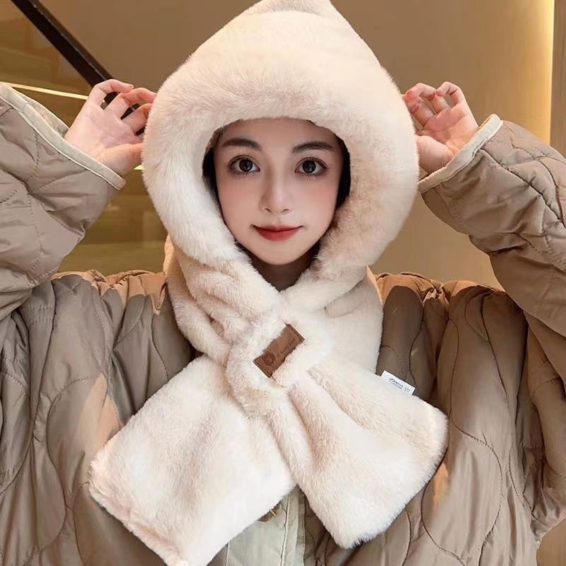 Ear Protection Fleece-lined Warm Plushy Hat & Scarf